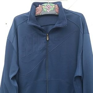 NIKE DARK BLUE MEN'S XL ZIPPERED JACKET